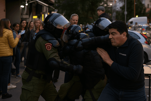 Represija policije - Filip Skumpija - Novi Sad 11. 10. 2025.